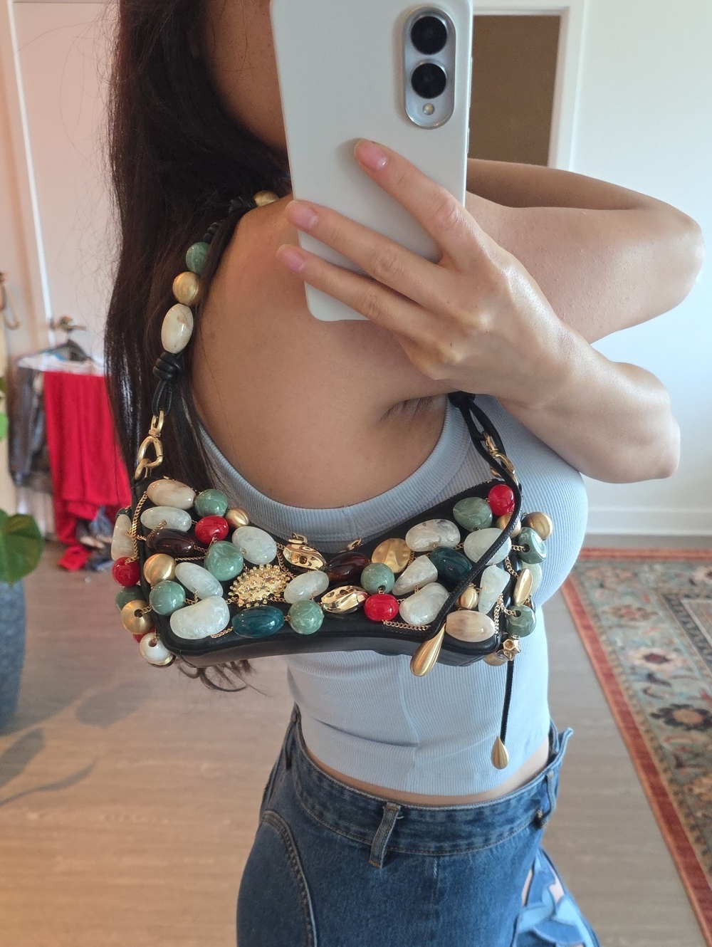 Cult Gaia Black MERCIER MINI SHOULDER BAG - Picture 9 of 9
